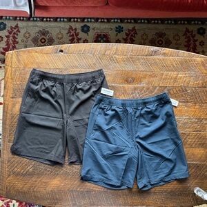 Old Navy Black and Navy Shorts Duo